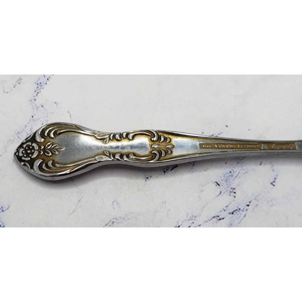 6 Pieces of Flatware Spoons and Knife Valhalla Embassy Classic Stainless